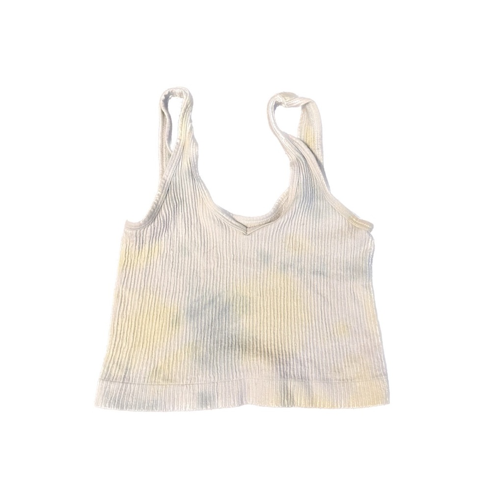 Urban Outfitters Ribbed cropped tank top Tie Dye